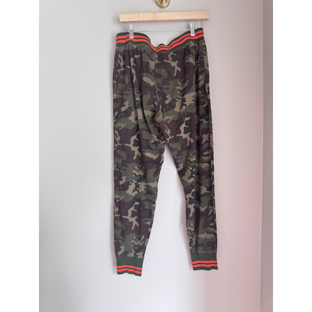Polo Ralph Lauren Mens Camo Joggers Orange Stripe Pajama Lounge Pants Medium - Picture 2 of 7